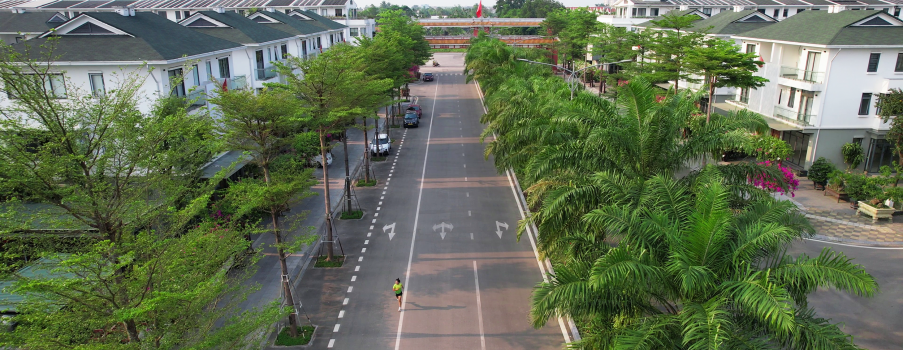 Trải nghiệm cung đường chạy bộ tại Khu đô thị Ecogarden